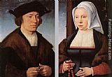 Man Canvas Paintings - Portrait of a Man and Woman